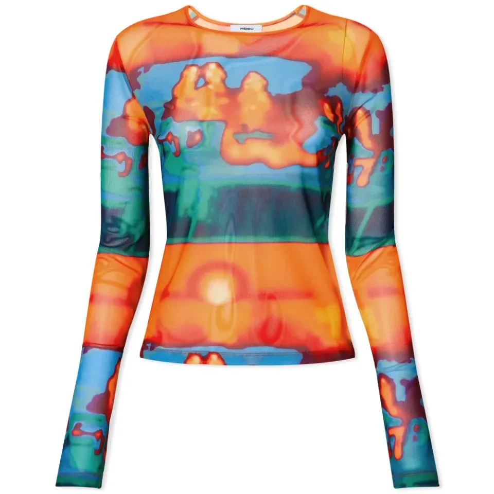 Long Sleeve Mesh T-Shirt