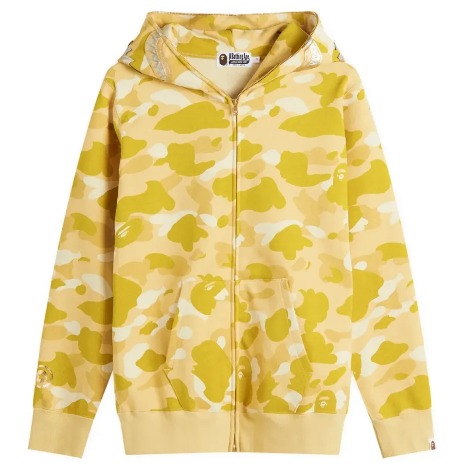 Camo Shark Full Zip Hoodie