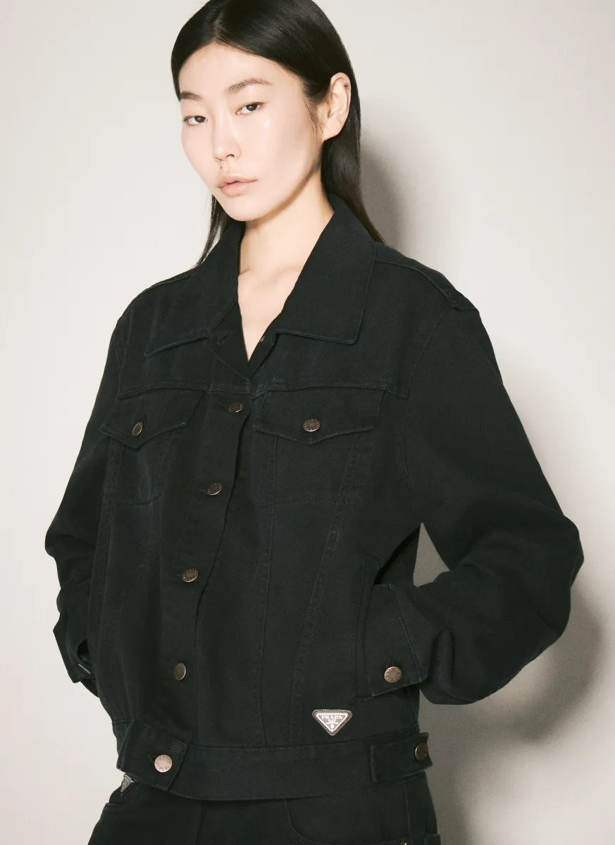 Logo Plaque Denim Jacket
