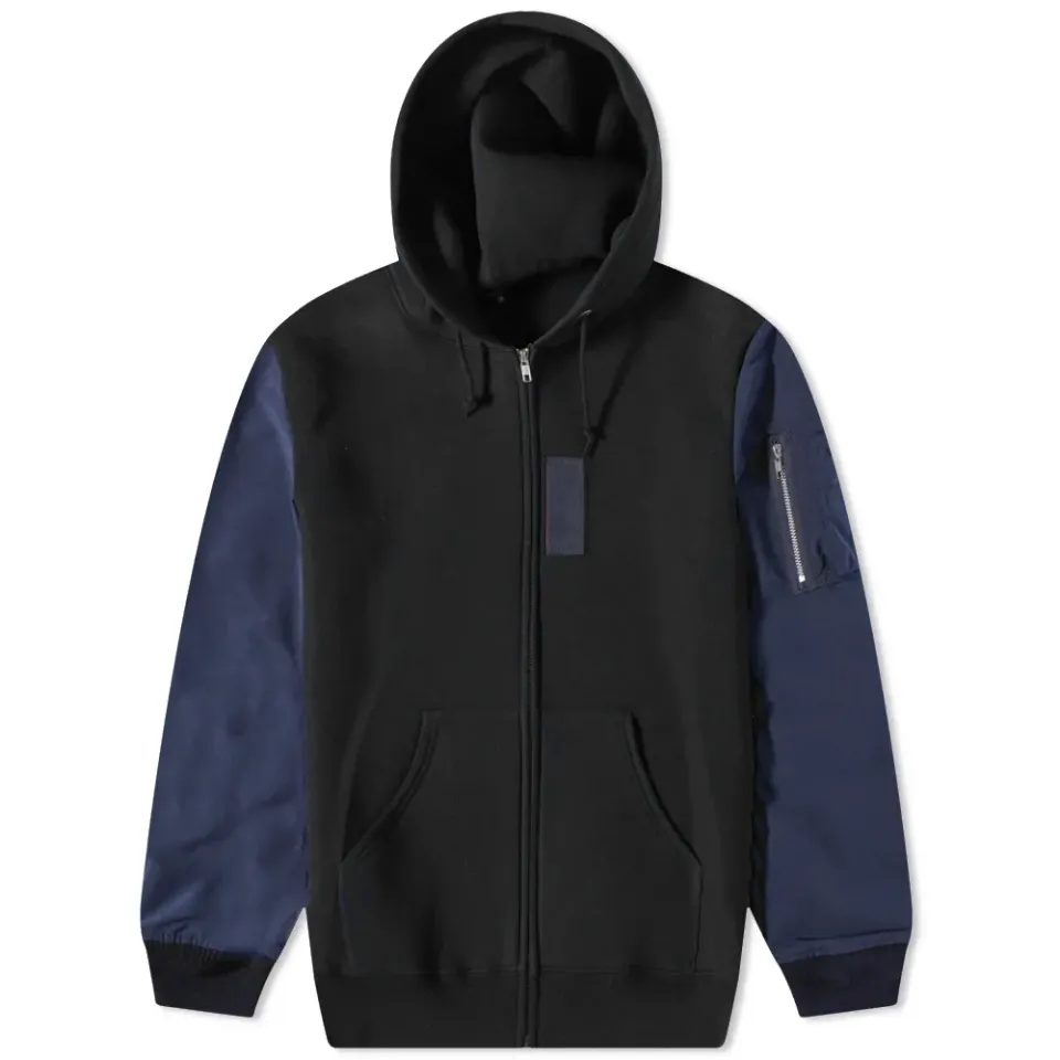 MA-1 Sleeves Zip Hoody
