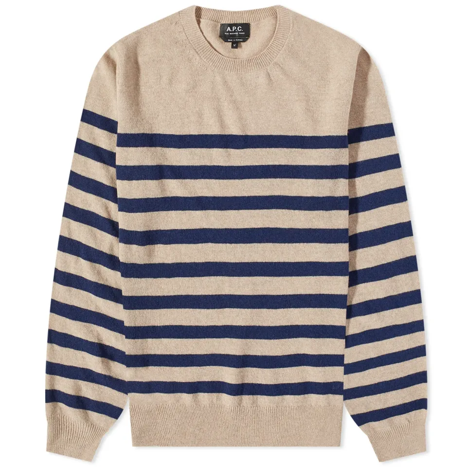 A.P.C. Ismael Stripe Crew Knit