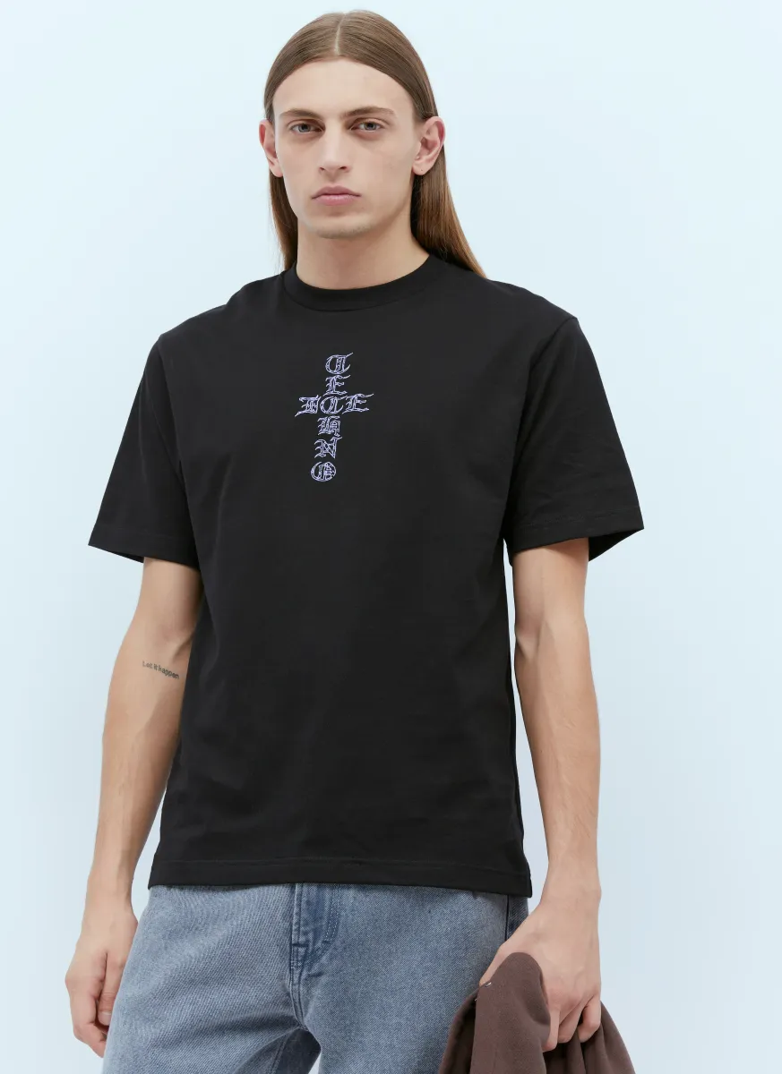 Cross Logo Print T-Shirt