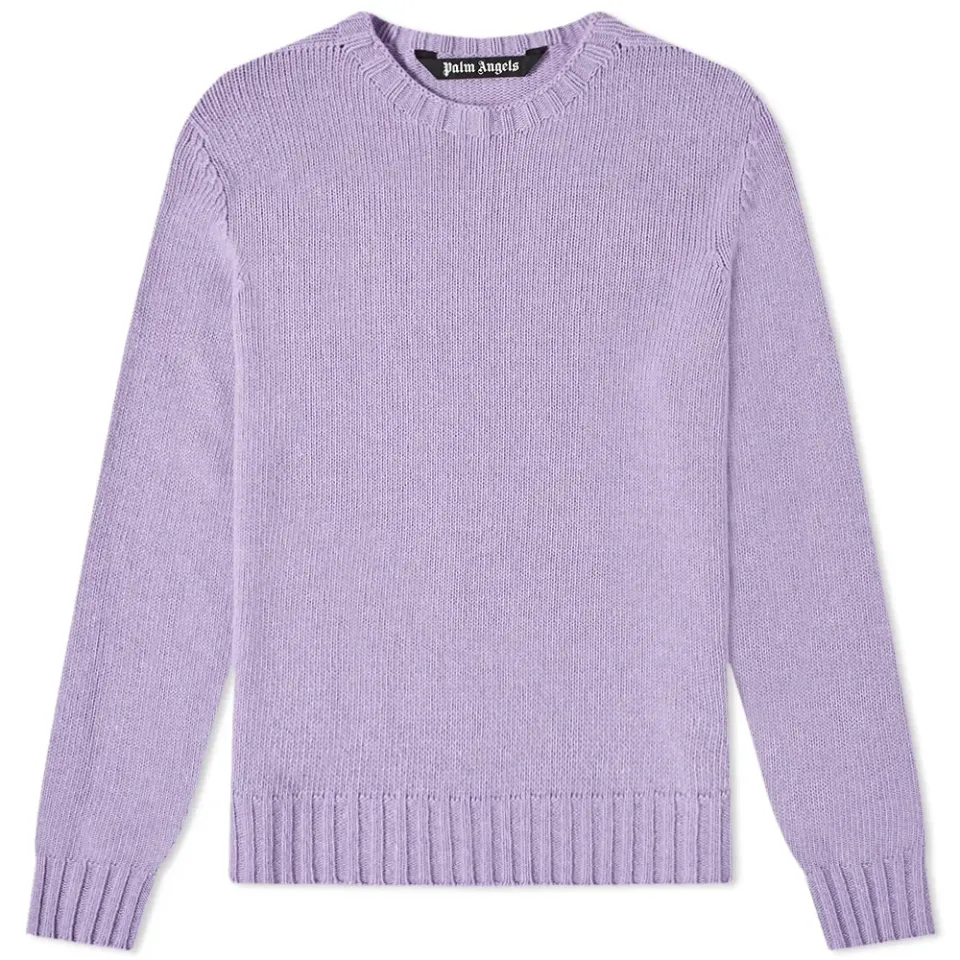 Curved Logo Crew Knit