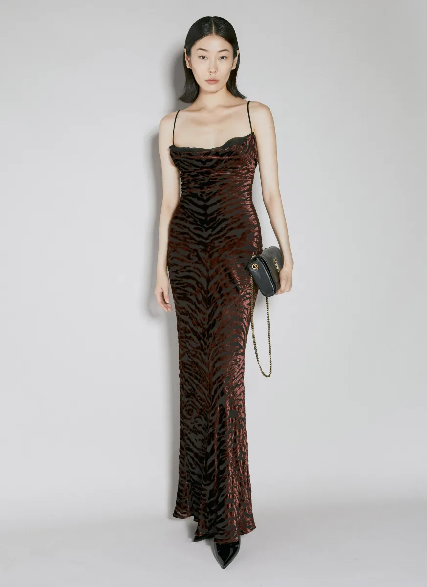 Velvet Devoré Maxi Dress