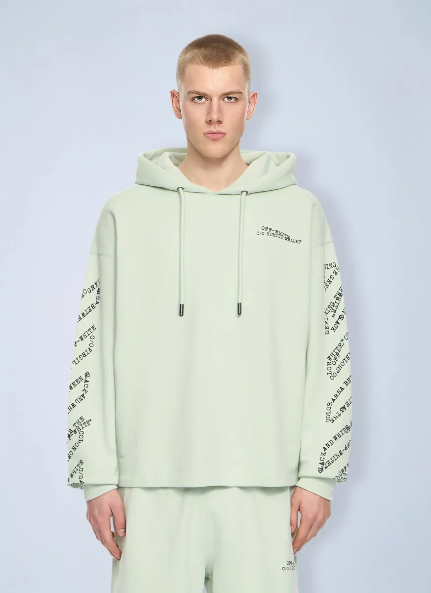 Type Arrow Diagonal Loose Hoodie