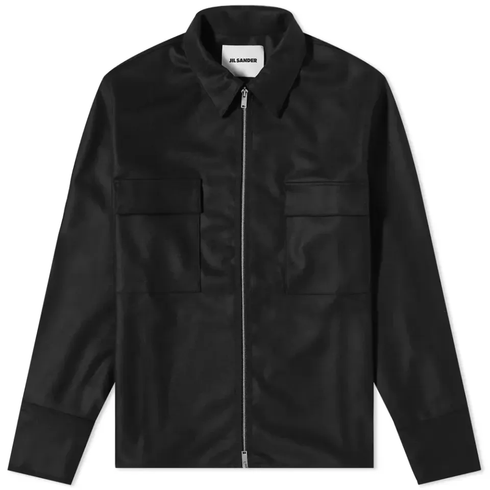 Melton Zip Overshirt
