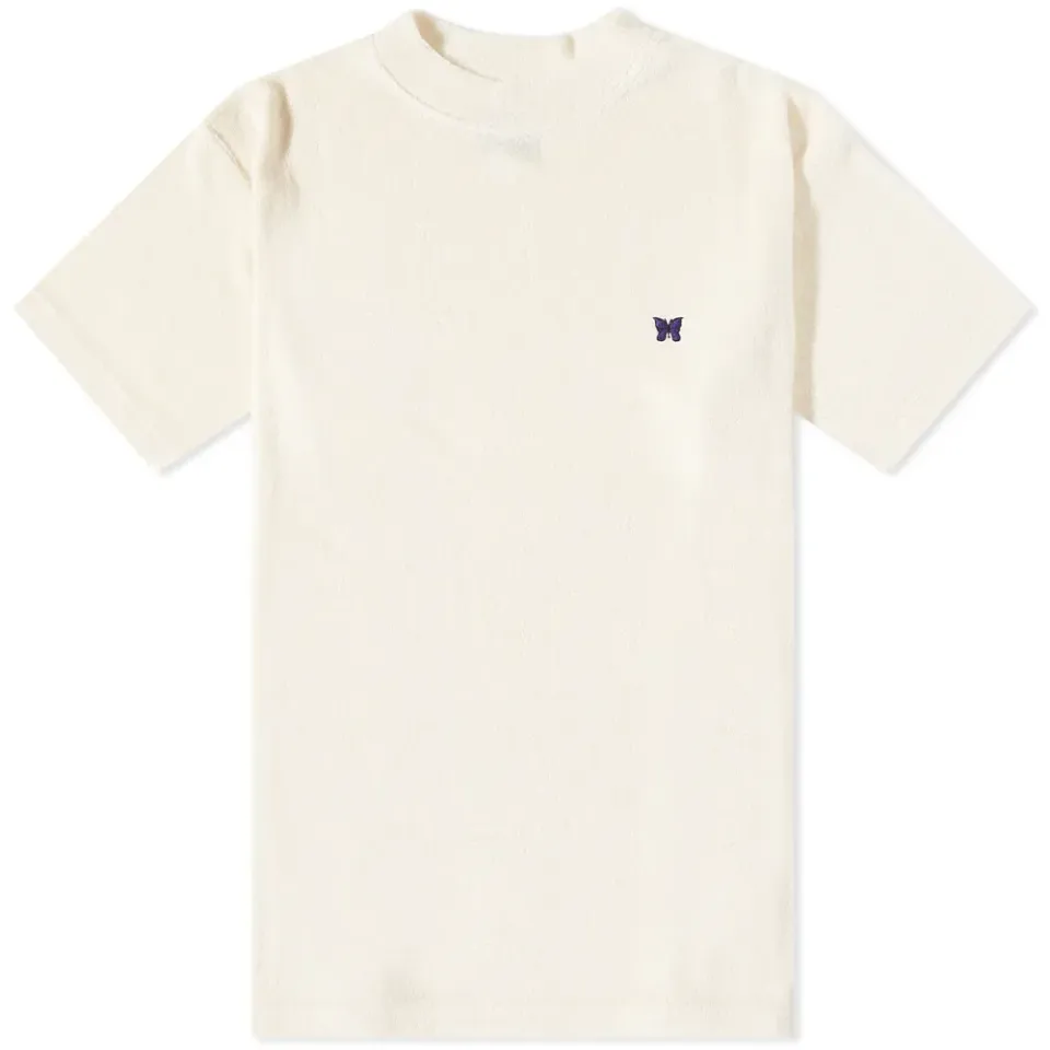 Pile Jersey Mock Neck T-Shirt