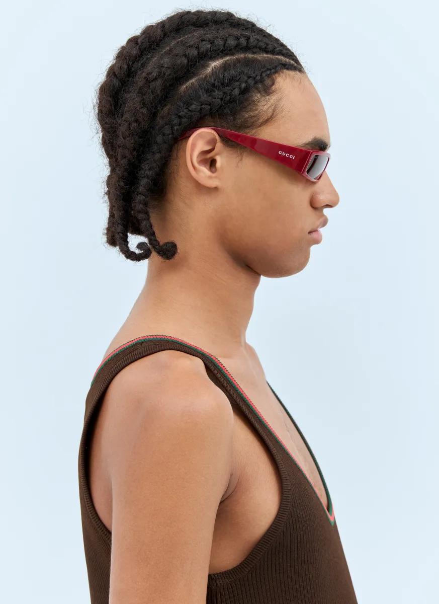Rectangular Frame Sunglasses