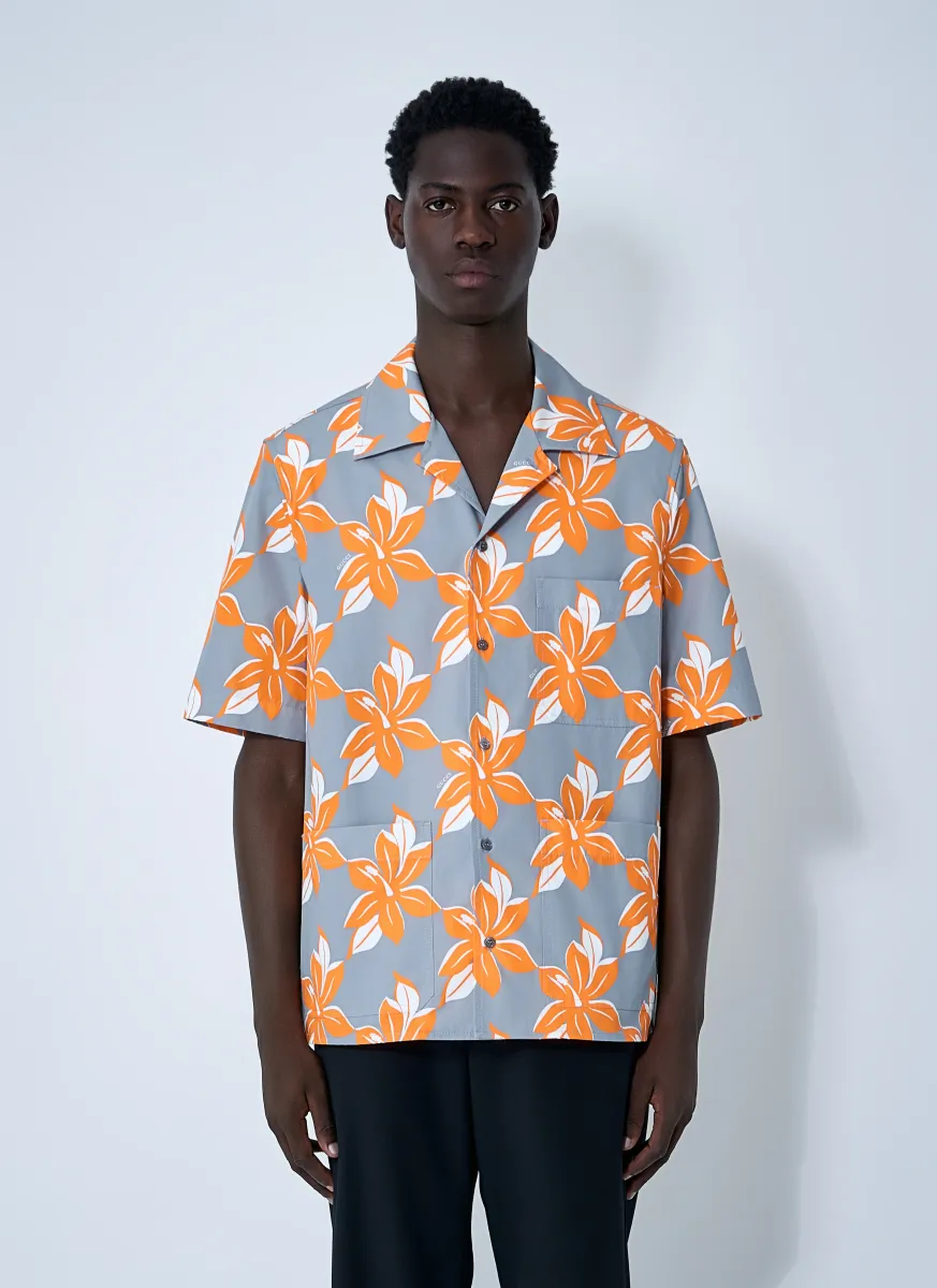 Printed Cotton Poplin Shirt