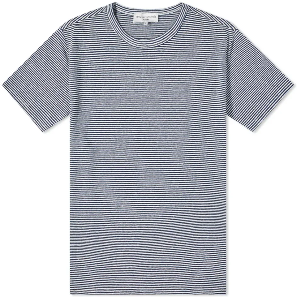 Officine Générale Fine Stripe T-Shirt