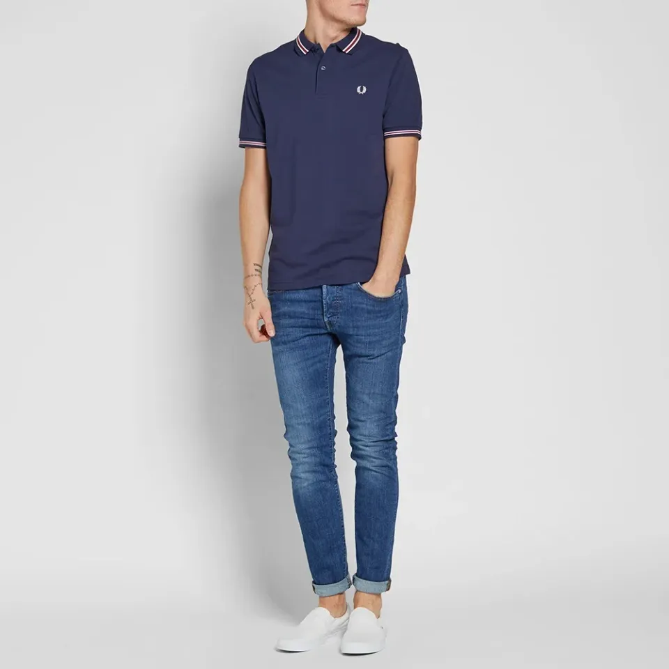 Fred Perry Bomber Stripe Pique Polo