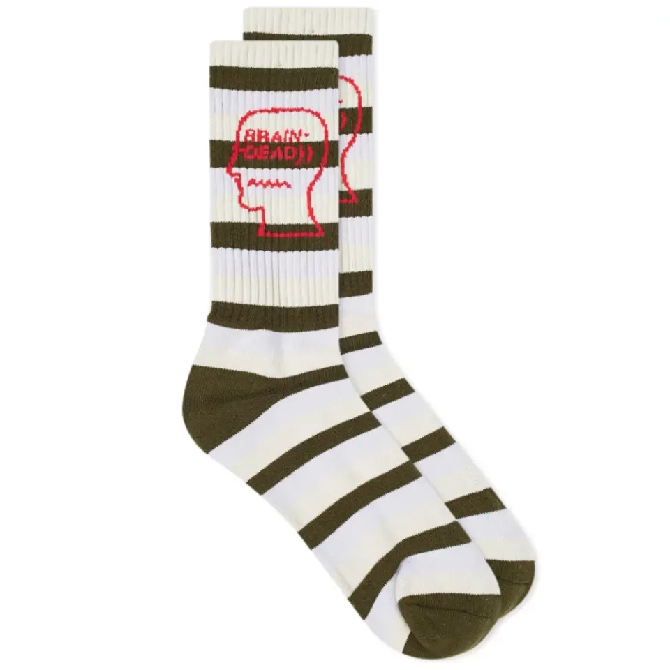 Striped Logo Head Sock