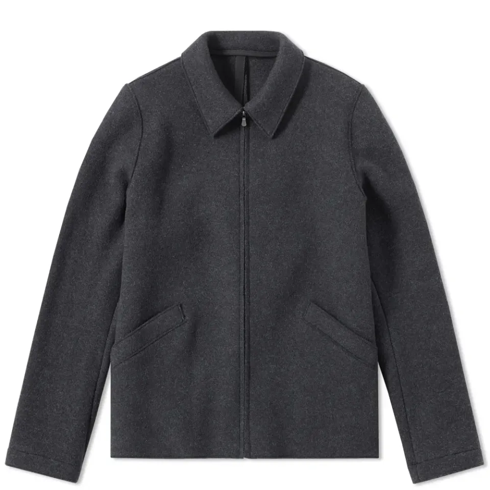 Harris Wharf Military Felt Aviator Jacket