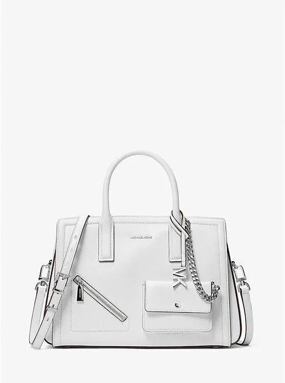Laila Medium Leather Satchel with Card Case