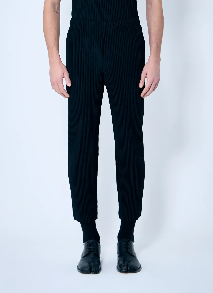 Pleated Pants With Belt Loops