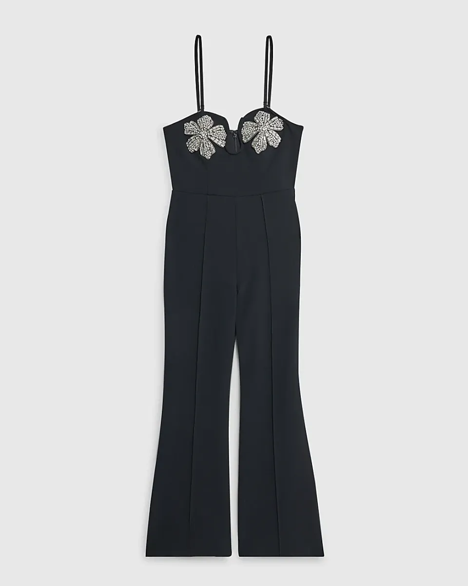 Petite Embellished Bandeau Jumpsuit