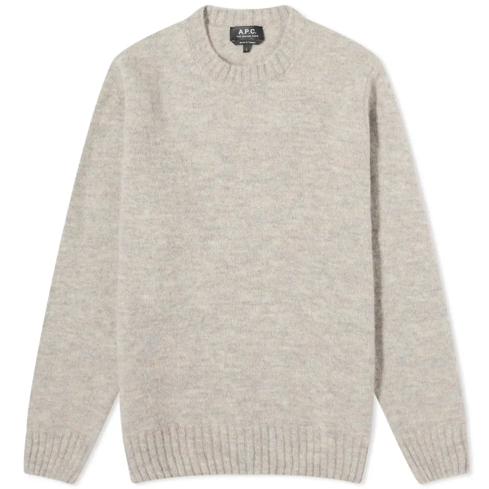 A.P.C. Lucas Brushed Alpaca Crew Knit