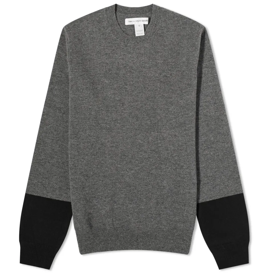 Comme des Garcons SHIRT Contrast Cuff Crew Knit