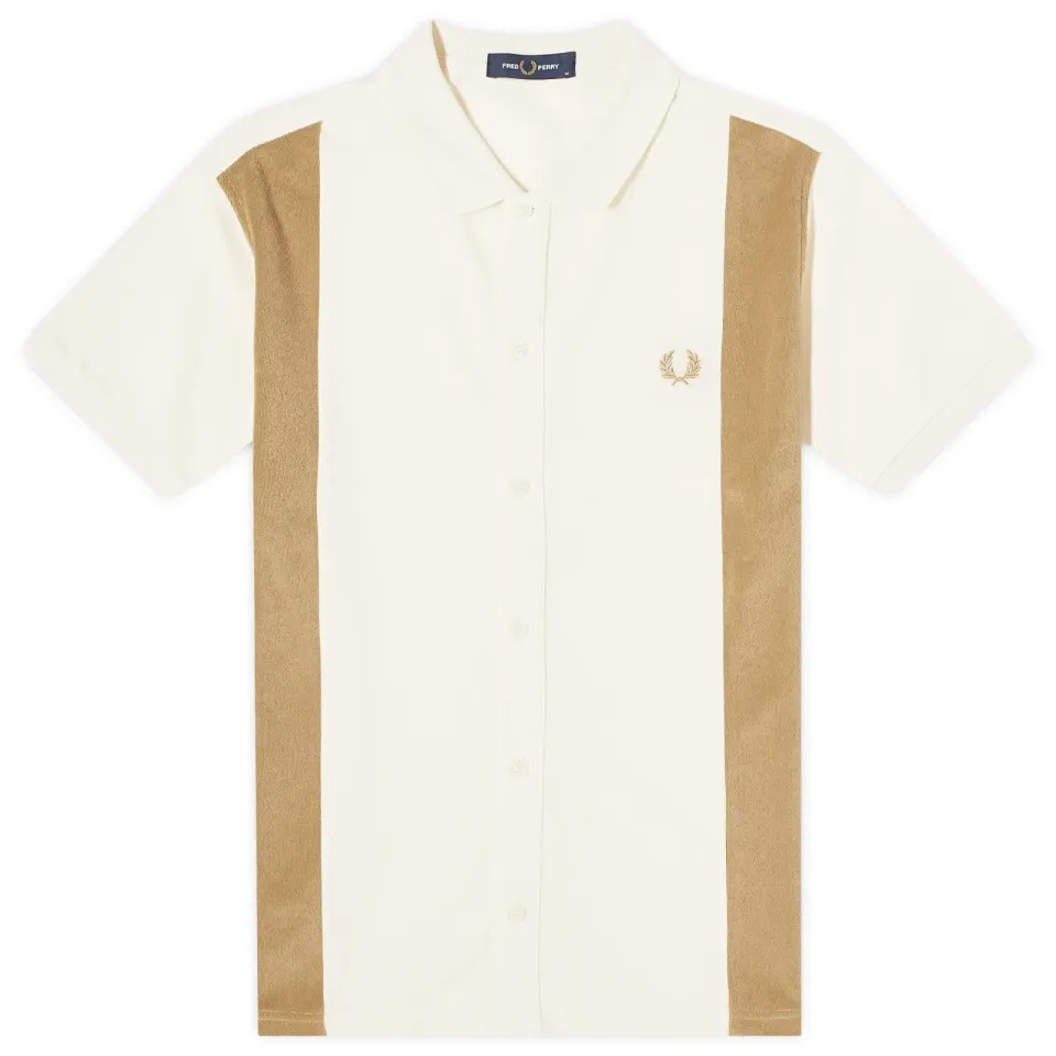 Block Stripe Button Through Polo