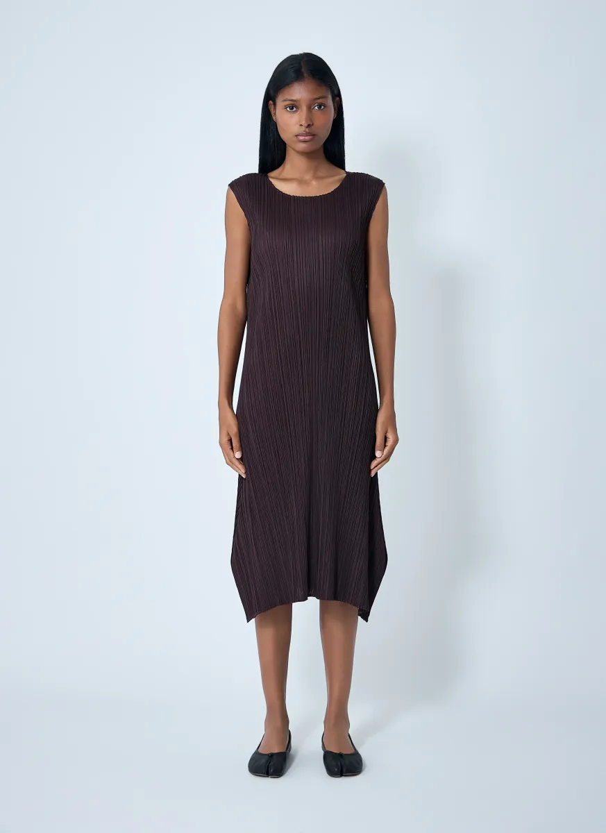 Pleated Midi Dress