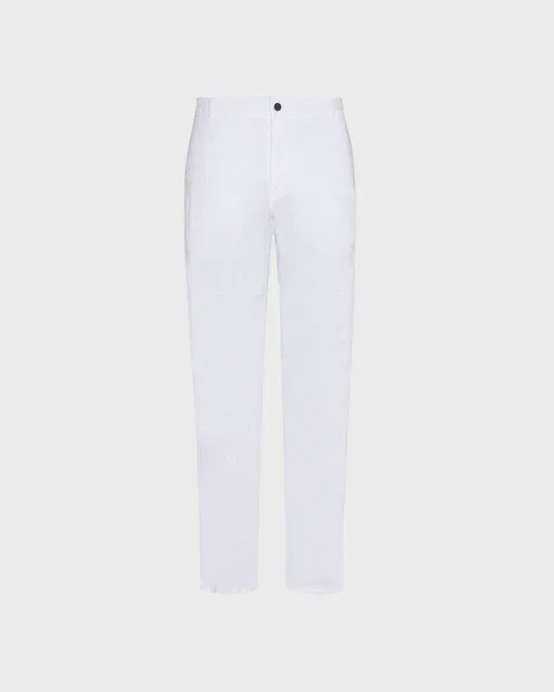 Men Linen Pants Straight Solid