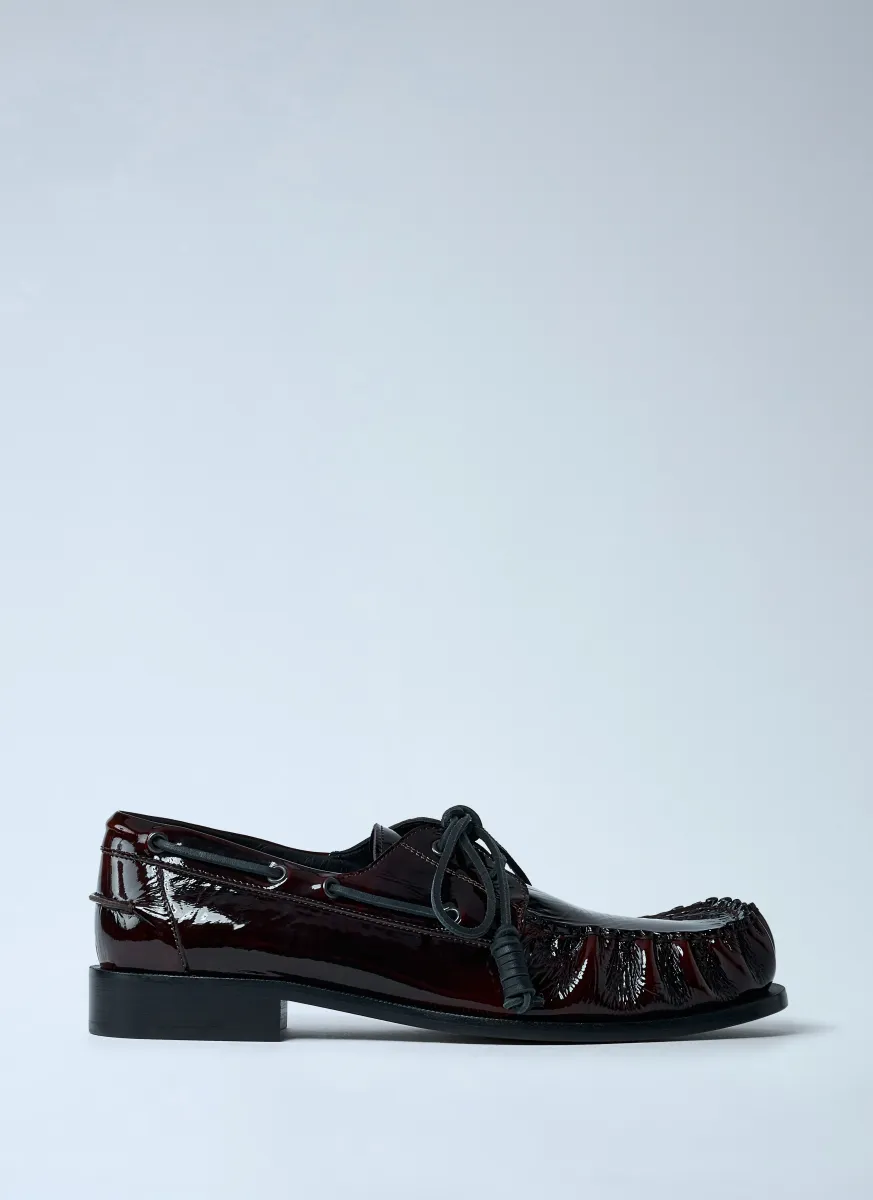 Patent Lace-up Shoes