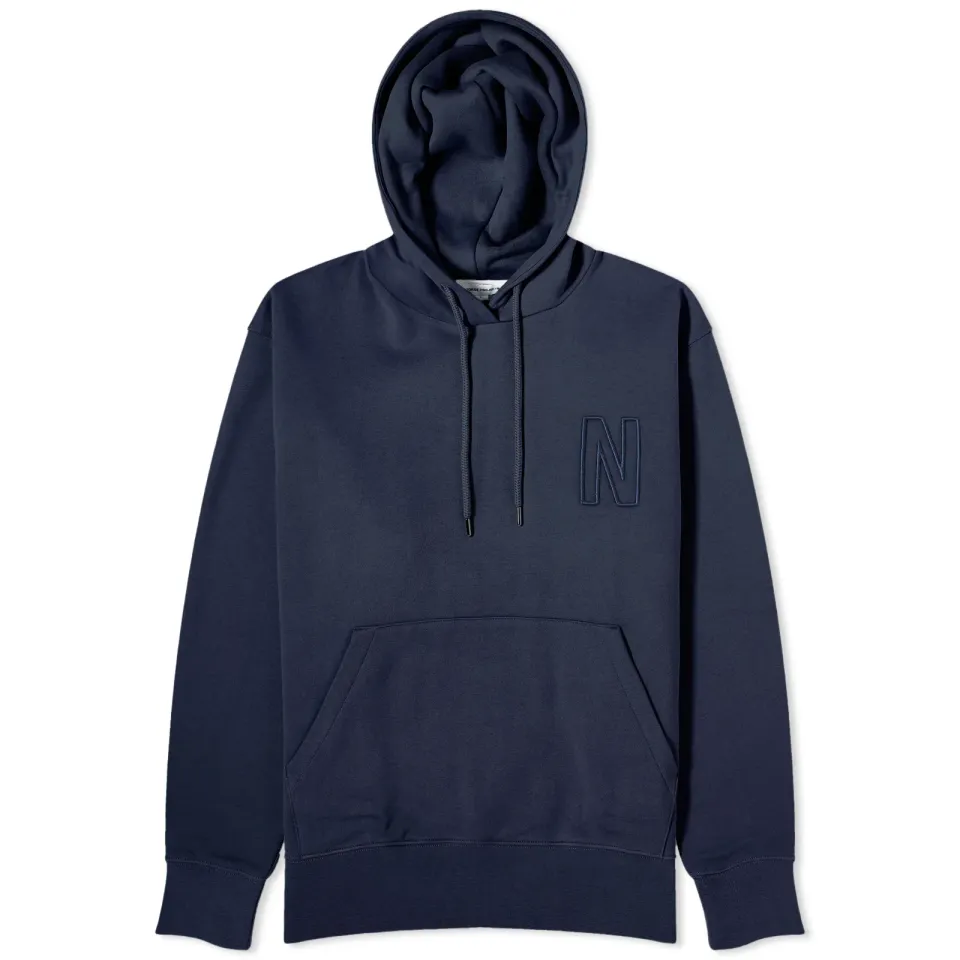 Arne Relaxed N Logo Hoodie