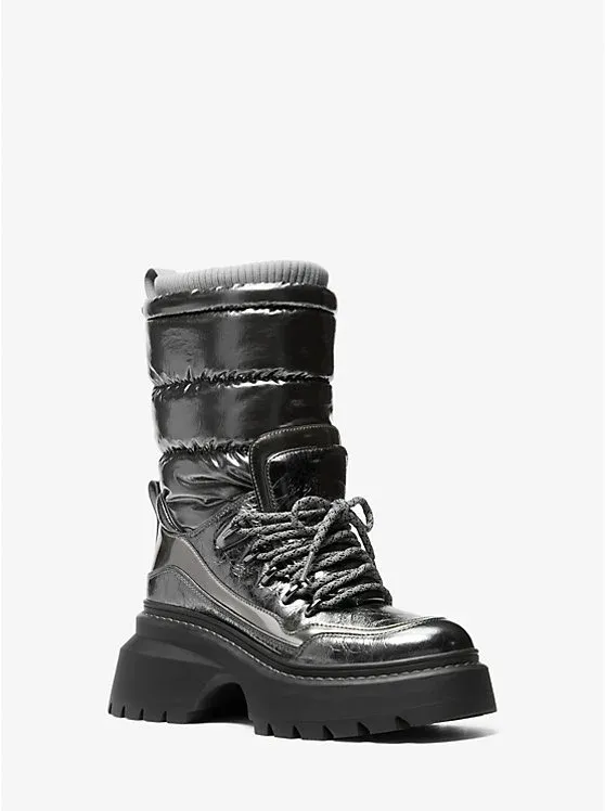 Shiloh Metallic Mixed-Media Boot