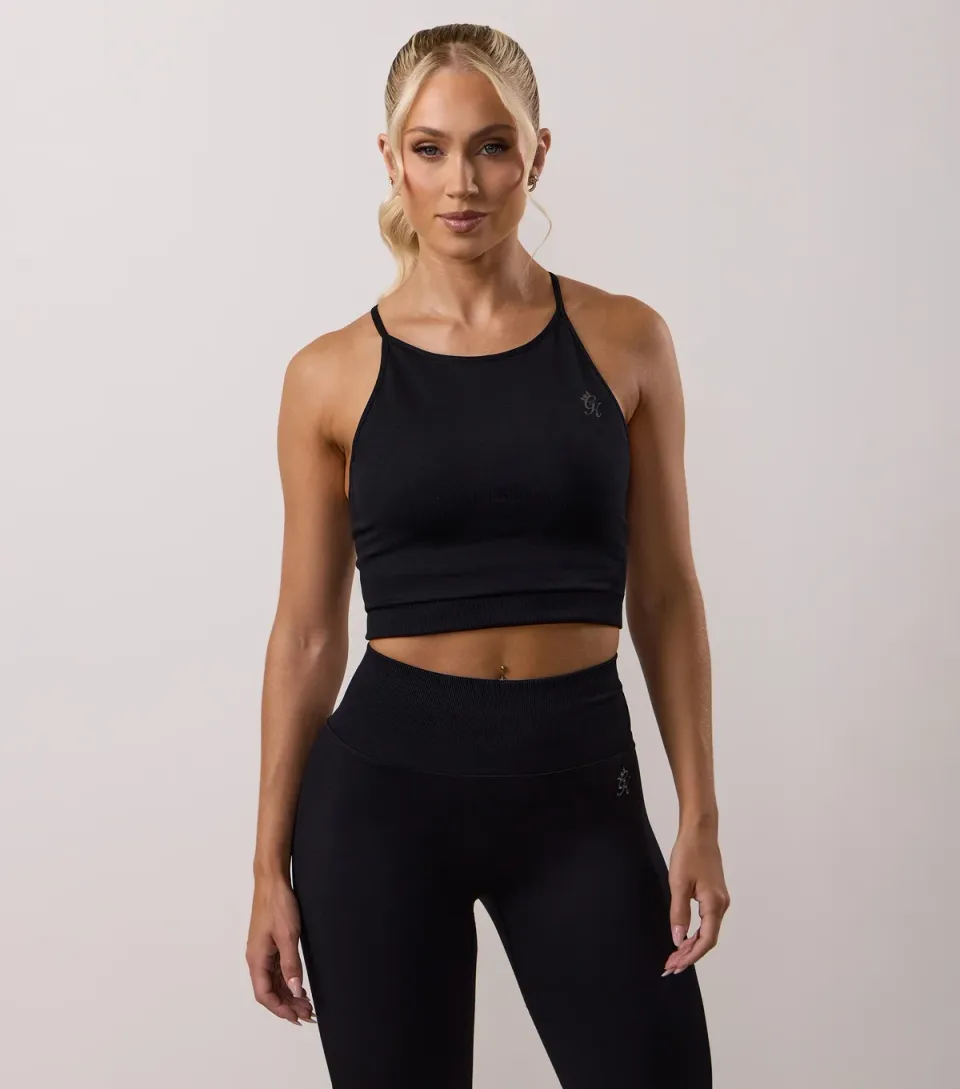 Women's Black Sculpting Seamless Tank Top