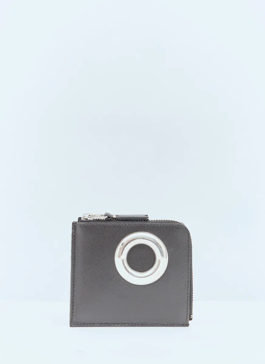 Silver Eyelet Coin Wallet
