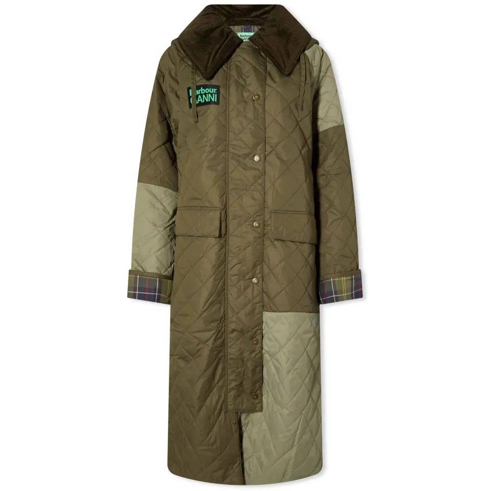 x Ganni Quilted Burghley Jacket