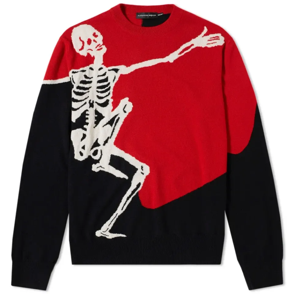 Dancing Skeleton Crew Knit