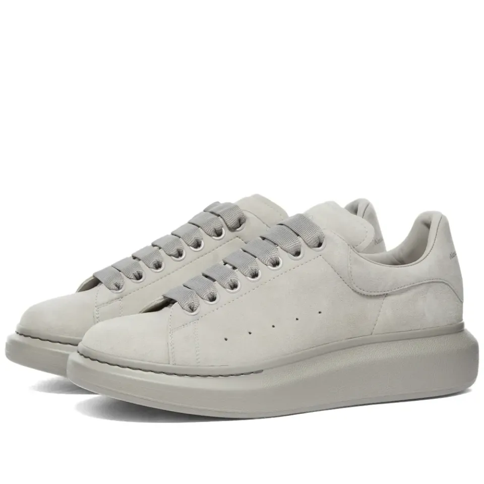 Coloured Sole Velour Wedge Sole Sneaker