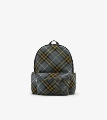 Small Check Backpack in Wave blue - Men, Technical