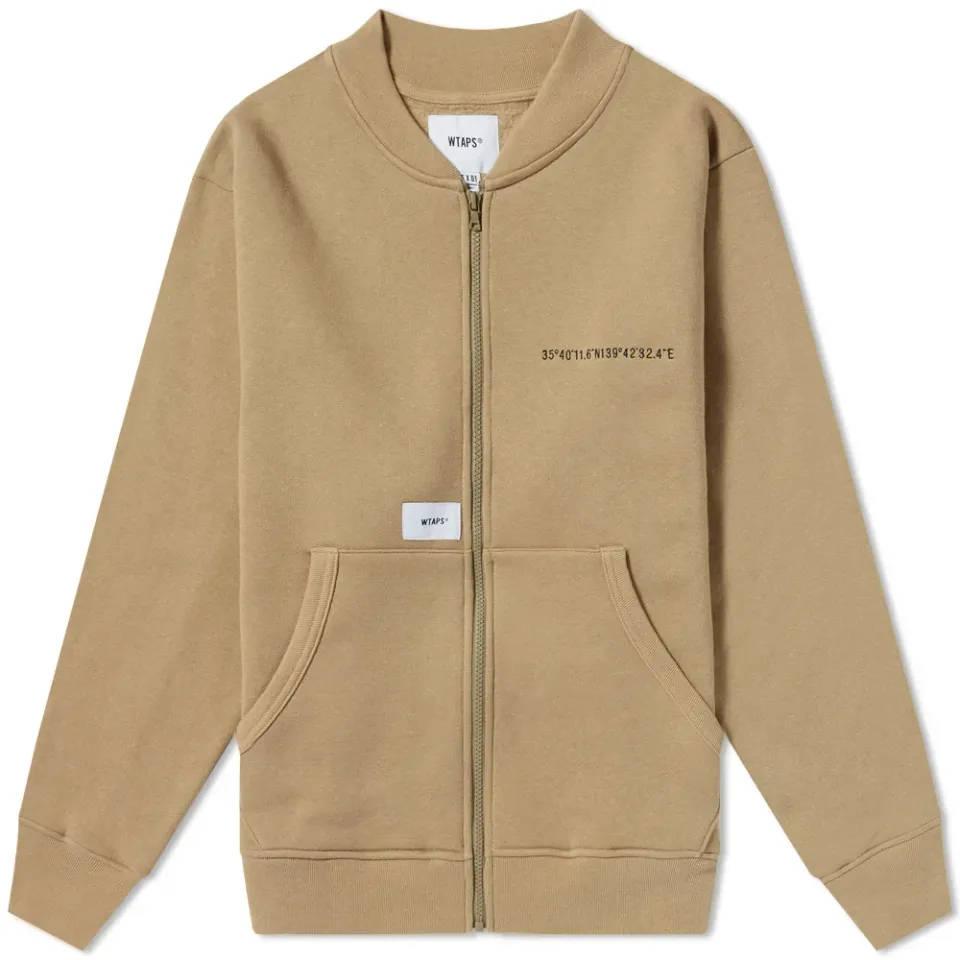 Gps Zip Through Bomber Jacket