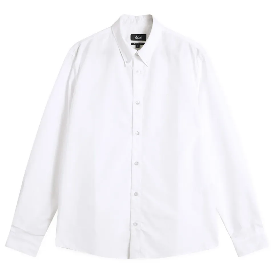 A.P.C. Greg Logo Button Down Oxford Shirt
