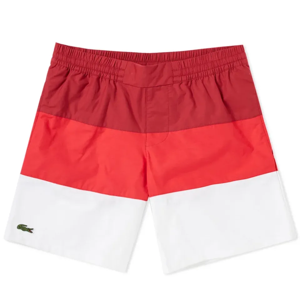 Wide Stripe Swim Short