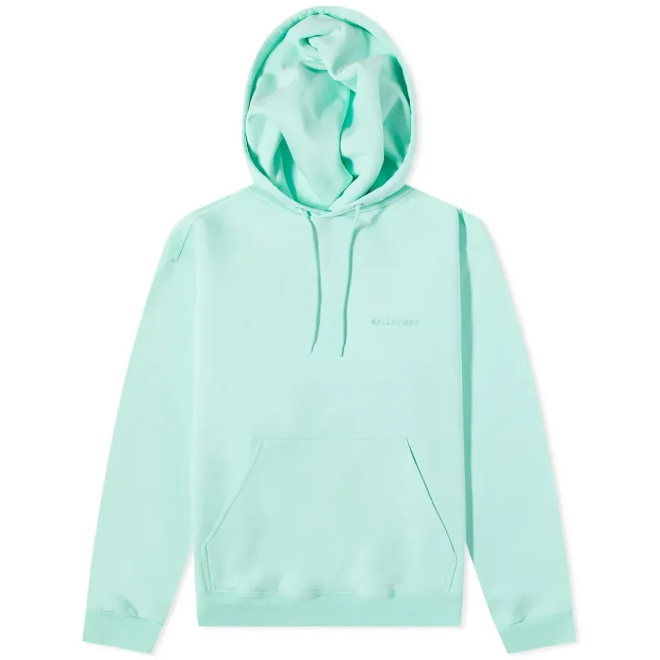 Embroidered Back Logo Popover Hoody