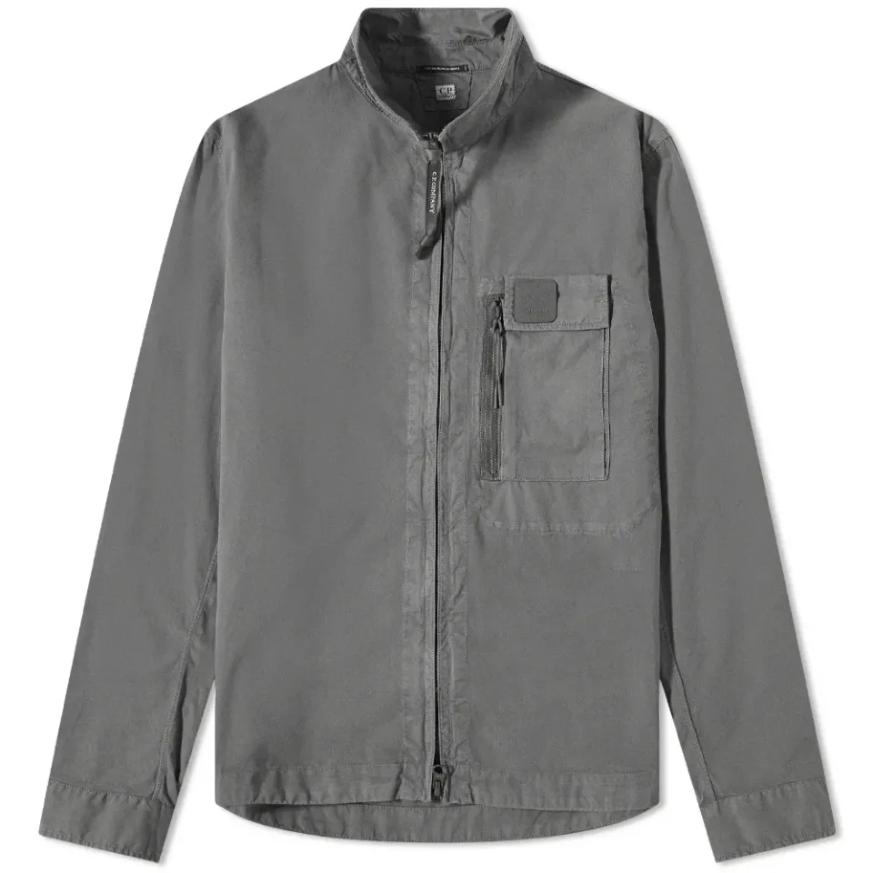 Metropolis Patch Logo Zip Overshirt