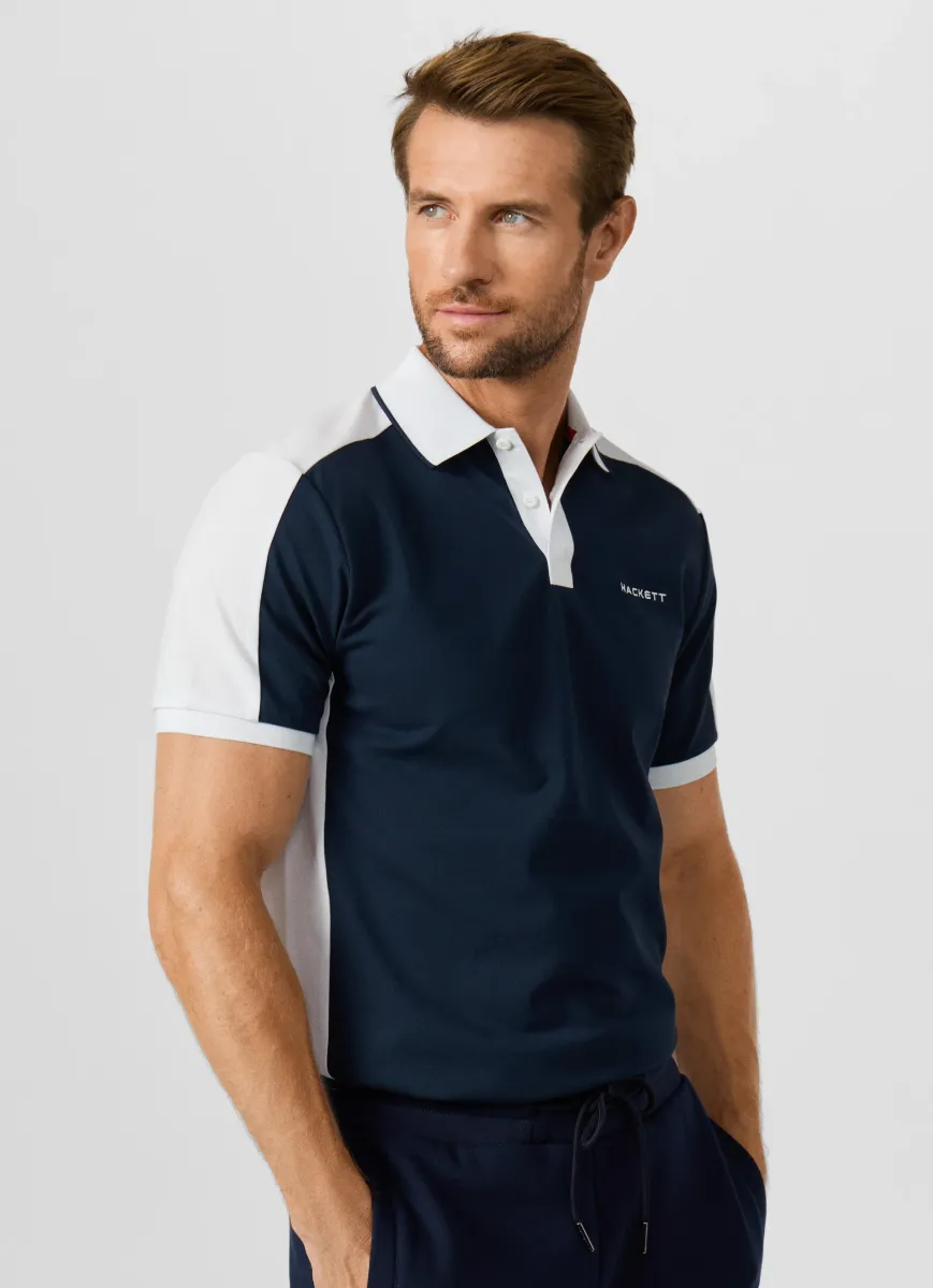 Classic Fit Short Sleeve Colour Block Polo