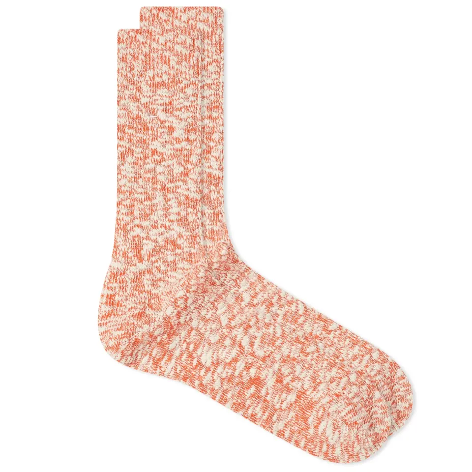 Light Slub Crew Sock