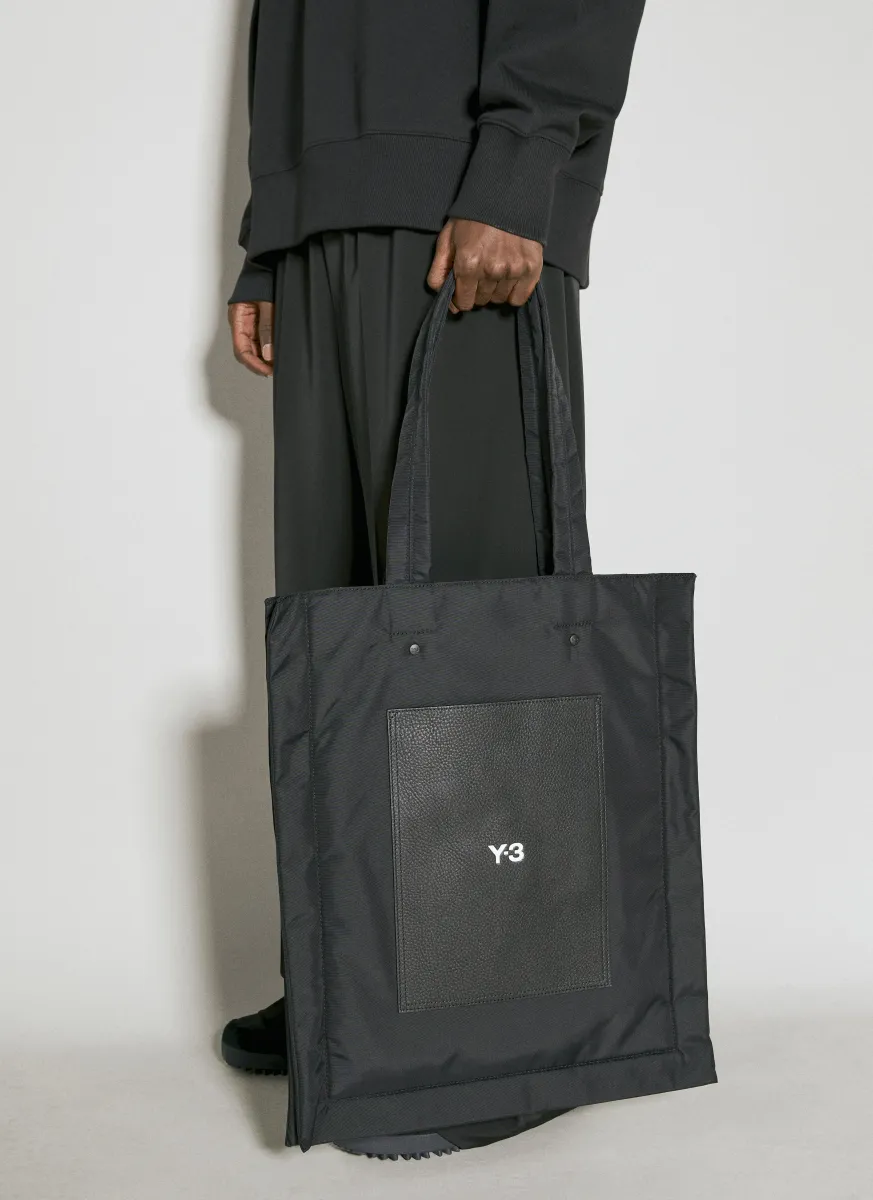 Logo Print Lux Tote Bag