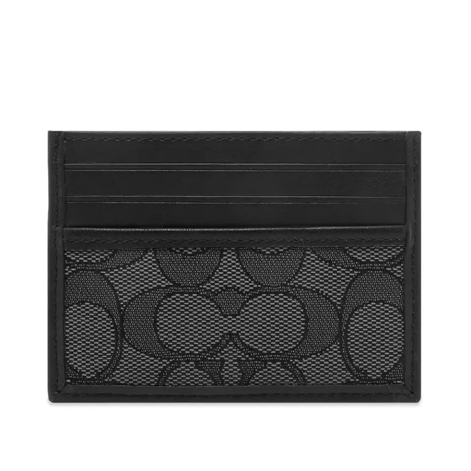 Refined Card Case In Signature Jacquard