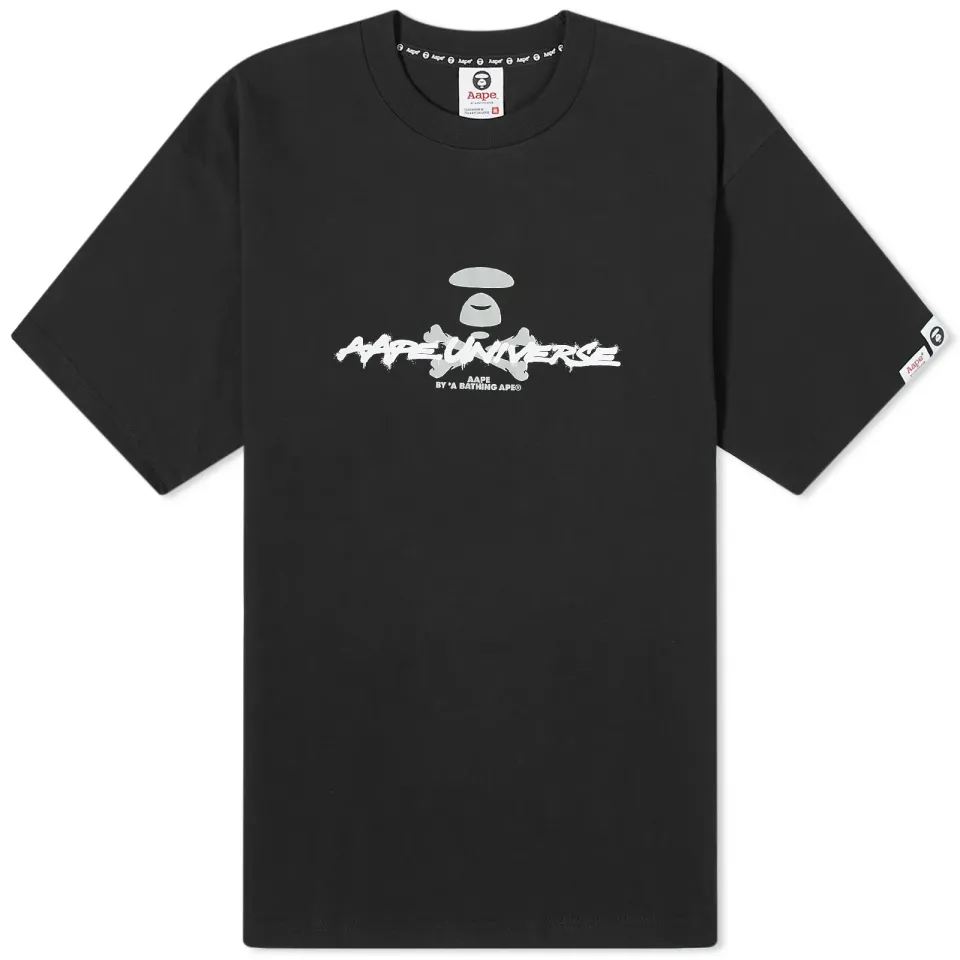 AAPE Graffiti Ble Camo T-Shirt