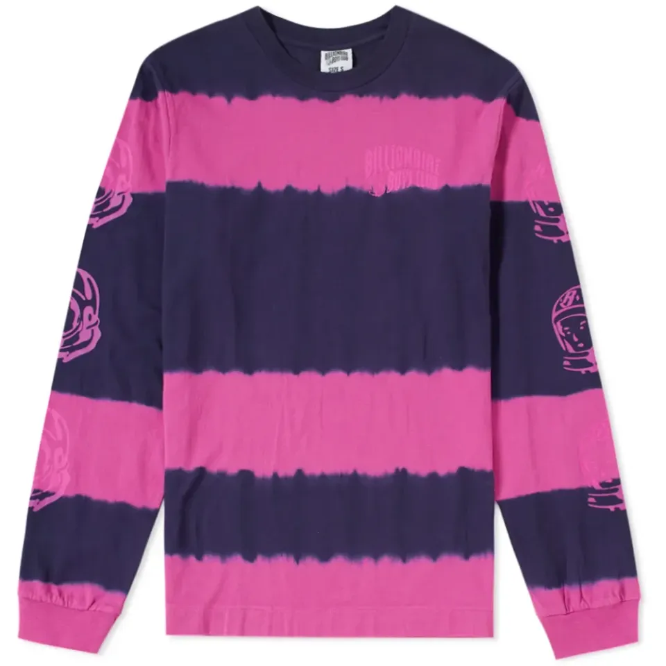 Long Sleeve Bleached Stripe Tee