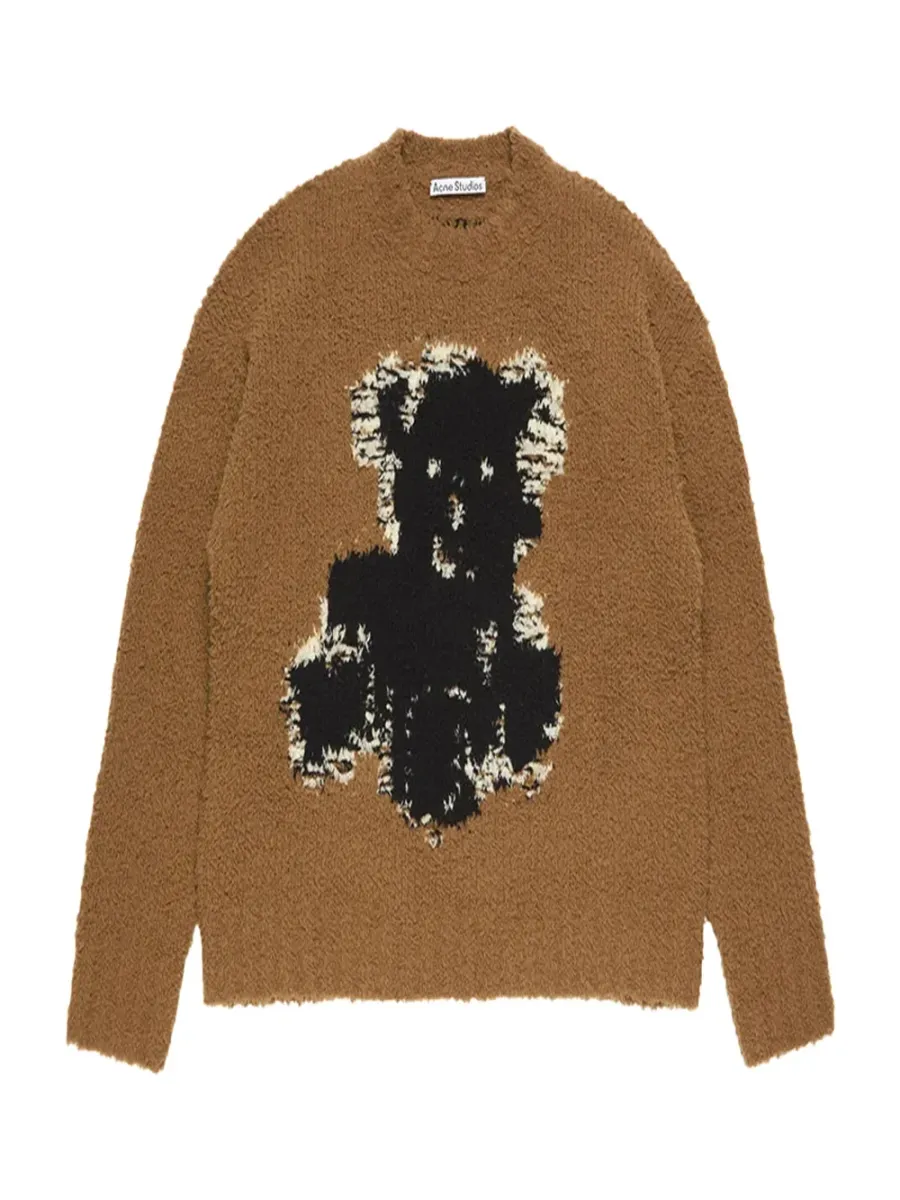 Crewneck Sweater Khaki Beige