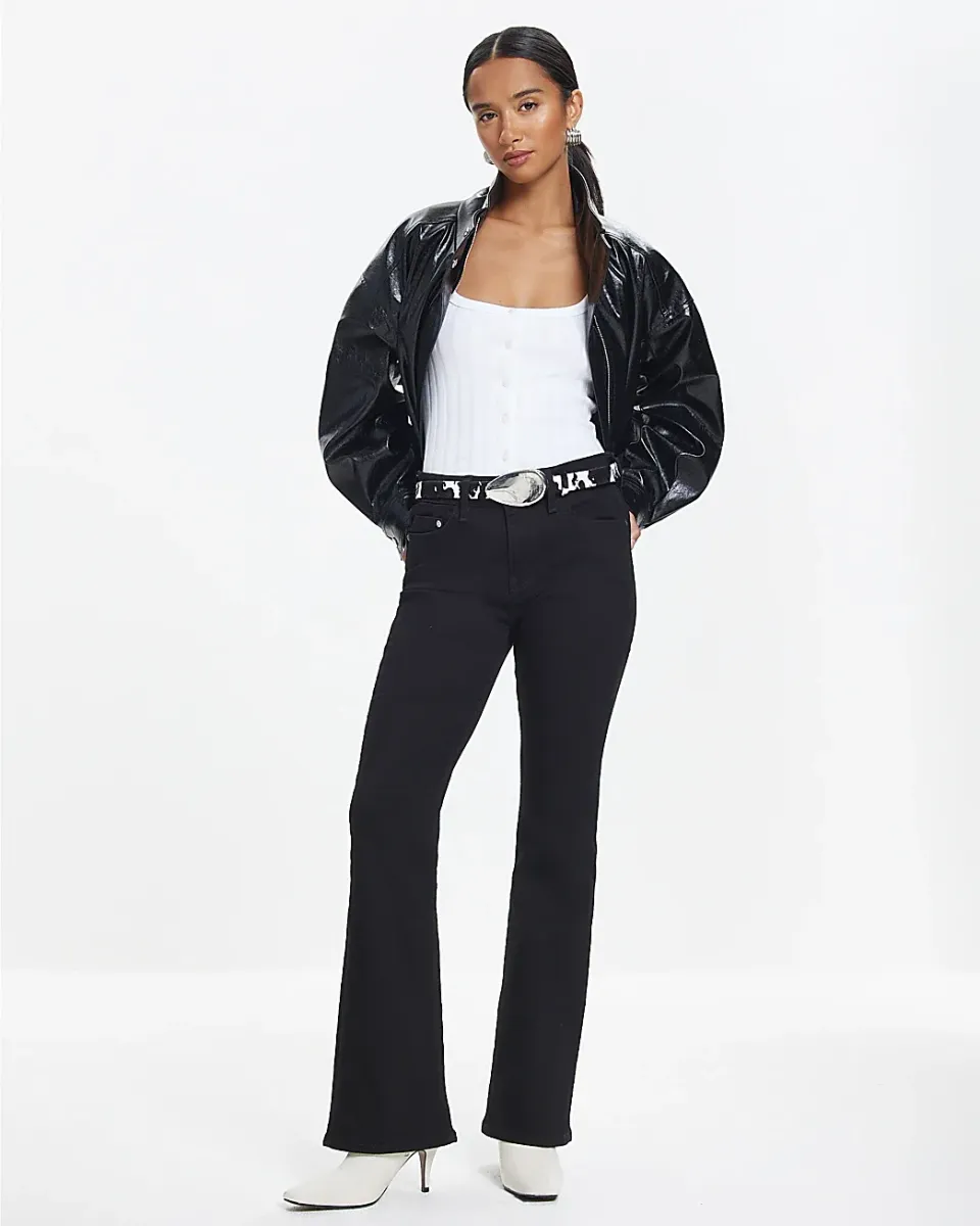 Petite Mid Rise Bootcut Jeans