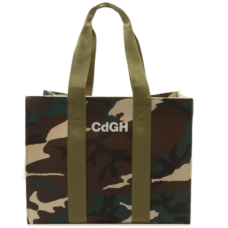 Felt Camo Print Tote
