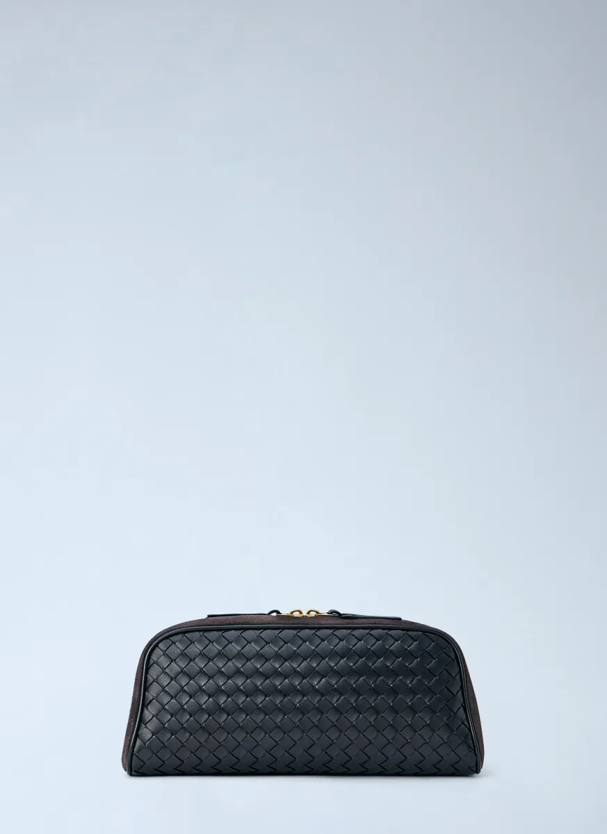 Large Nodo Leather Pouch