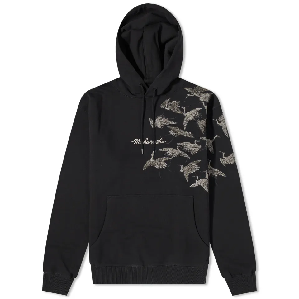 Peace Cranes Embroidery Hoodie